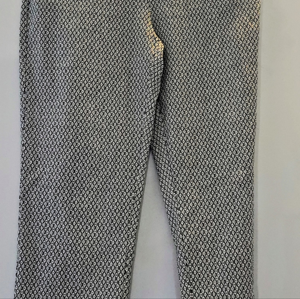 Women's pants size 12 black and white straight leg
